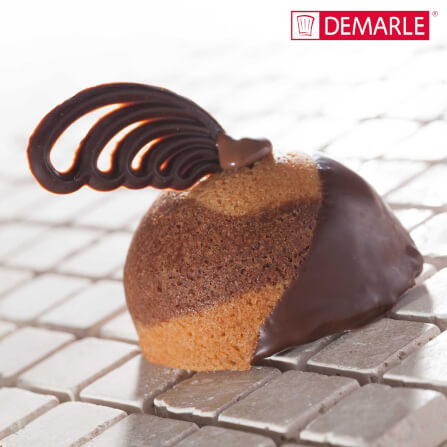 พิมพ์อบขนมเฟล็กซิแพนซิลิโคนครึ่งทรงกลม DEMARLE BW0657 ขนาด 60X40 ซม. สีดำ_5