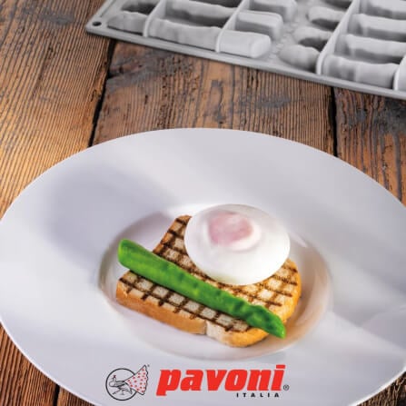 พิมพ์อบซิลิโคนรูปหน่อไม้ฝรั่ง PAVONI BW2302-034 จำนวน 12 ชิ้น สีเทา_7