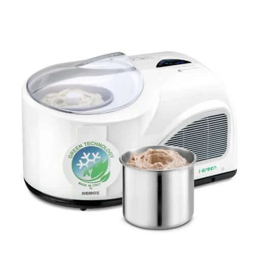 เครื่องทำไอศกรีมเจลาโต้ Nemox NXT1 Automatic MA2927 I-Green 150วัตต์ สีขาว