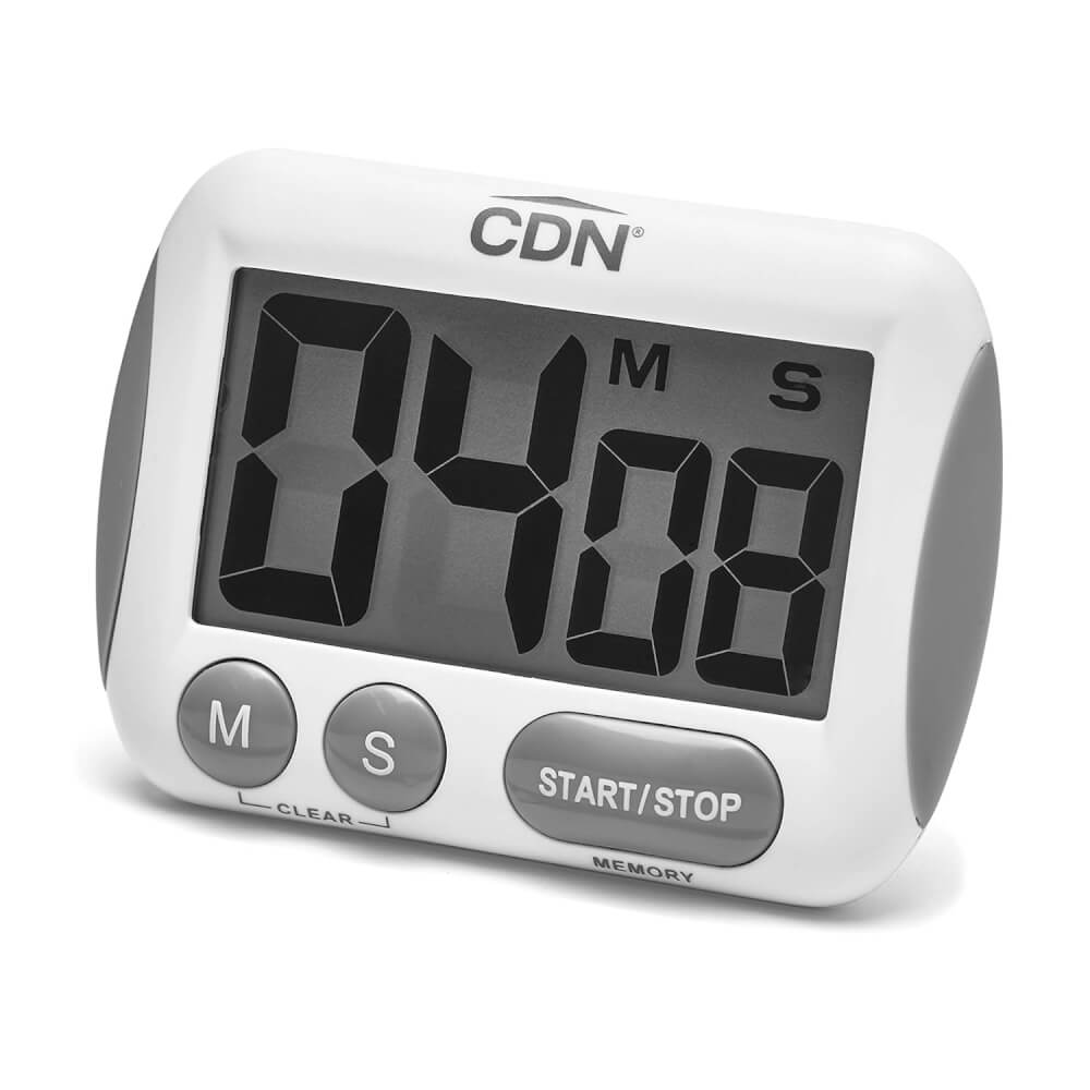นาฬิกาจับเวลาในครัวตัวเลขใหญ่พิเศษ CDN TM15 สีขาว