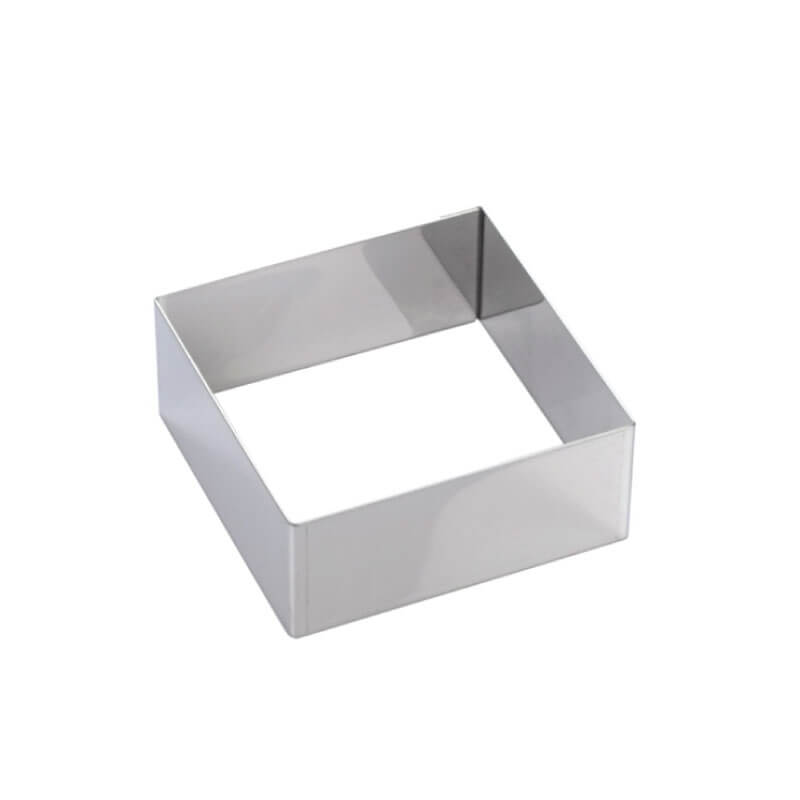 แม่พิมพ์อบเค้กสแตนเลสสีเหลี่ยม Martellato 5H5X12 ขนาด 12x12x5 ซม.