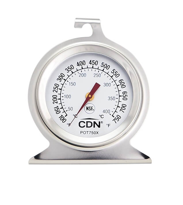 เครื่องวัดอุณหภูมิเตาอบความร้อนสูง CDN POT750X สีเงิน