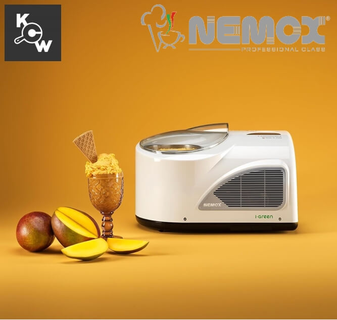 เครื่องทำไอศกรีมเจลาโต้ Nemox NXT1 Automatic MA2927 I-Green 150วัตต์ สีขาว