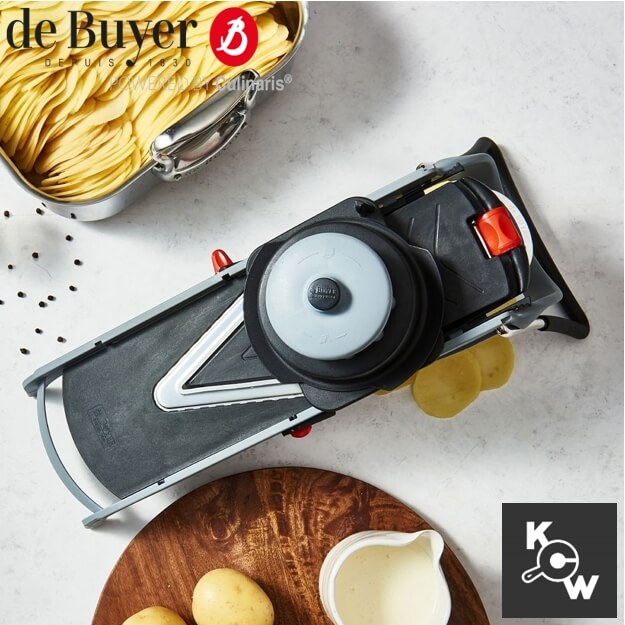 อุปกรณ์สไลดผักและผลไม้ de buyer 2016.00 ใบมีด 2 ขนาด 4มม. และ 10มม.
