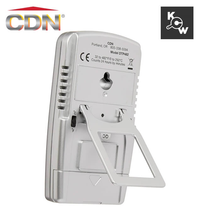 เครื่องวัดอุณหภูมิแบบตั้งโปรแกรมได้/ตัวตั้งเวลา CDN PT0219 สีเงิน_2