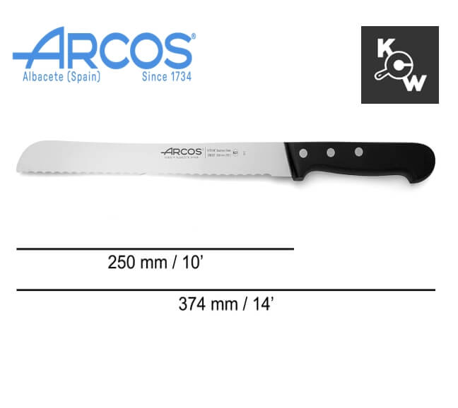 มีดตัดขนมปัง (หยัก) Arcos 282204 ขนาด 25 ซม.
