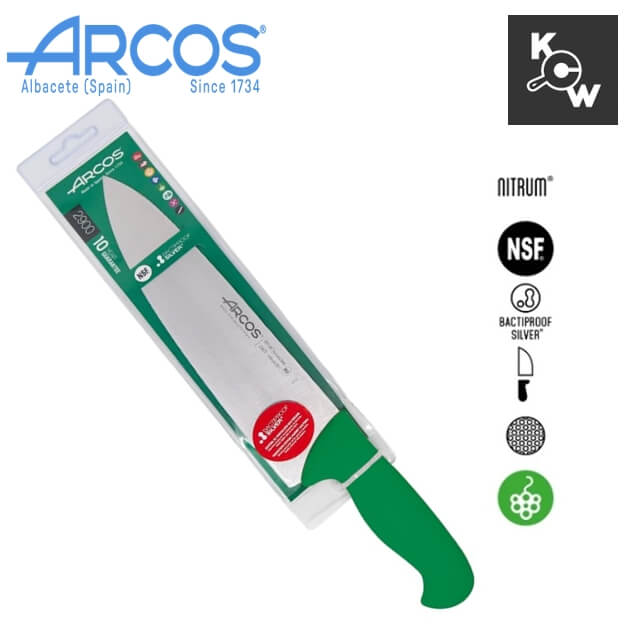 มีดทำครัว Arcos 292221 ขนาด 25 ซม. สีเขียว