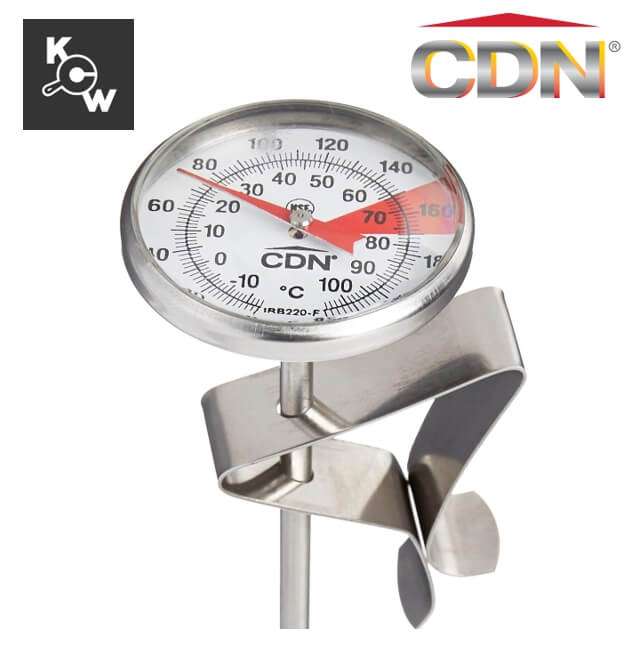 เครื่องวัดอุณหภูมินมเอสเปรสโซ CDN IRB220-F สีเงิน