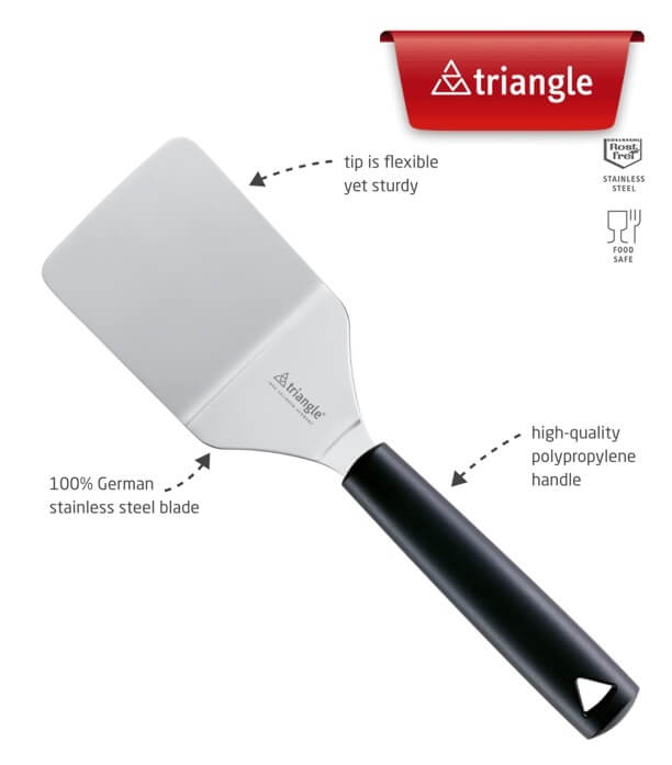 สปาตูล่าแบบงอสแตนเลส Triangle 735211001 ขนาด 10 ซม._3