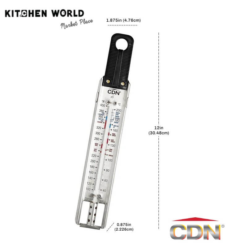 เทอร์โมมิเตอร์สำหรับทำขนมและทอด CDN TCG400 ทรงไม้บรรทัด