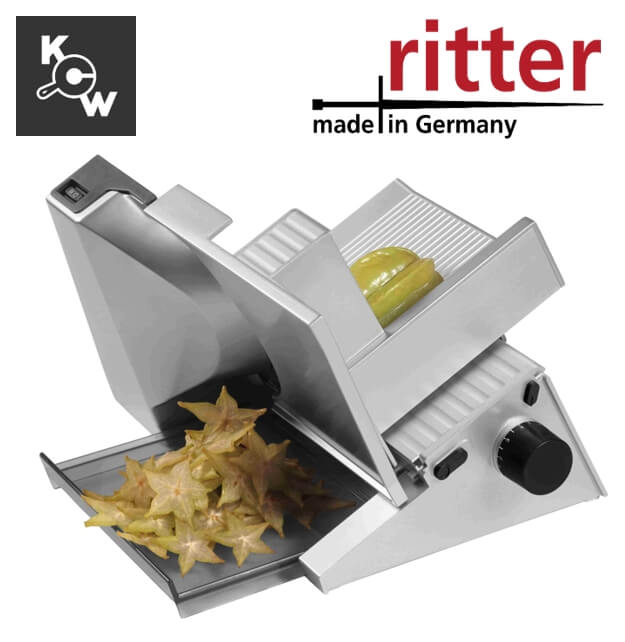 เครื่องสไลด์ขนมปังแบบมอเตอร์ Ritterwerk Amido 3 65 วัตต์ (558.021) สีเงิน