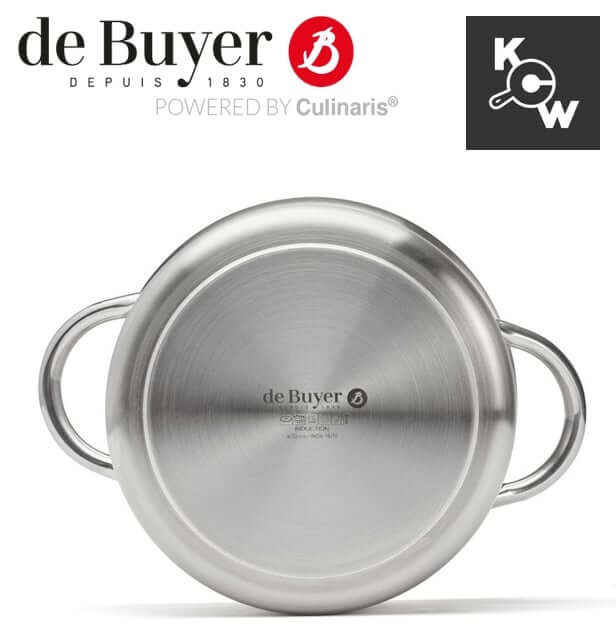 หม้อสตูว์สเตนเลสทรงสูง de buyer พริมแอพเพตี้ 3506.24 กว้าง 24ซม.xสูง 14.5ซม. 5 ลิตร