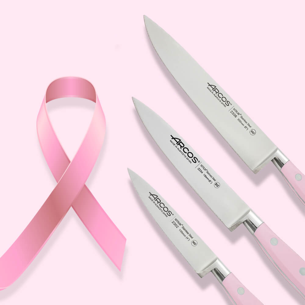 ชุดมีดทำครัว Arcos 855100 เช็ต 3 ชิ้น สีชมพู