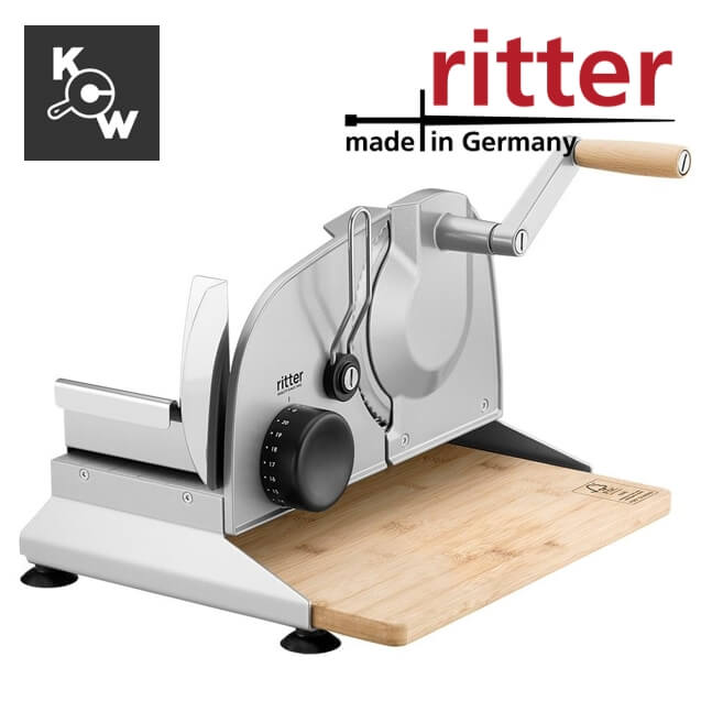 เครื่องสไลด์ขนมปังแบบมือหมุน Ritterwerk Piatto 5 (107.022) สีเงิน