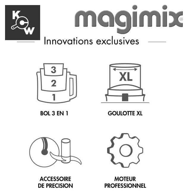เครื่องบดสับอาหาร Magimix 18591F MA0872-FR CS5200XL สีเงิน