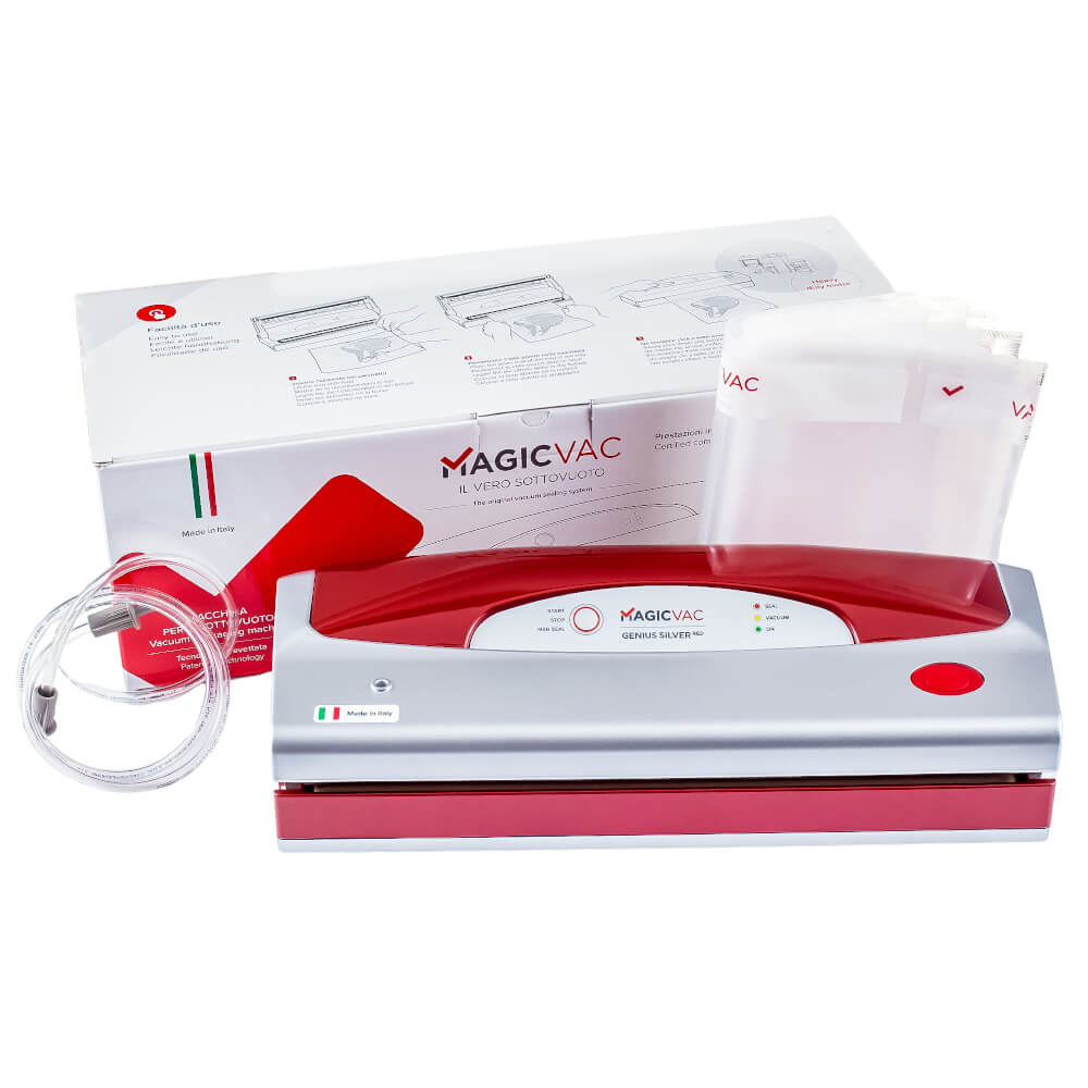 เครื่องซีลสูญญากาศ MagicVac V402PK3 Genius สีเงินแดง