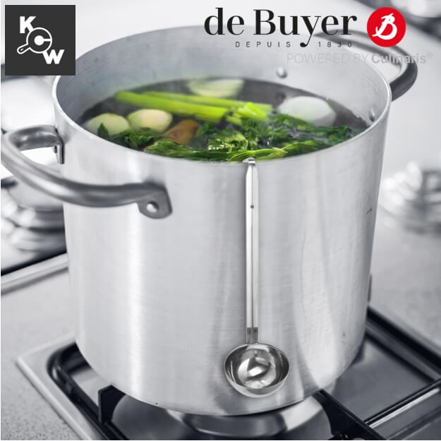 ทัพพีสเตนเลสแบบชิ้นเดียว de Buyer 3021.12 กว้าง 12 ซม.