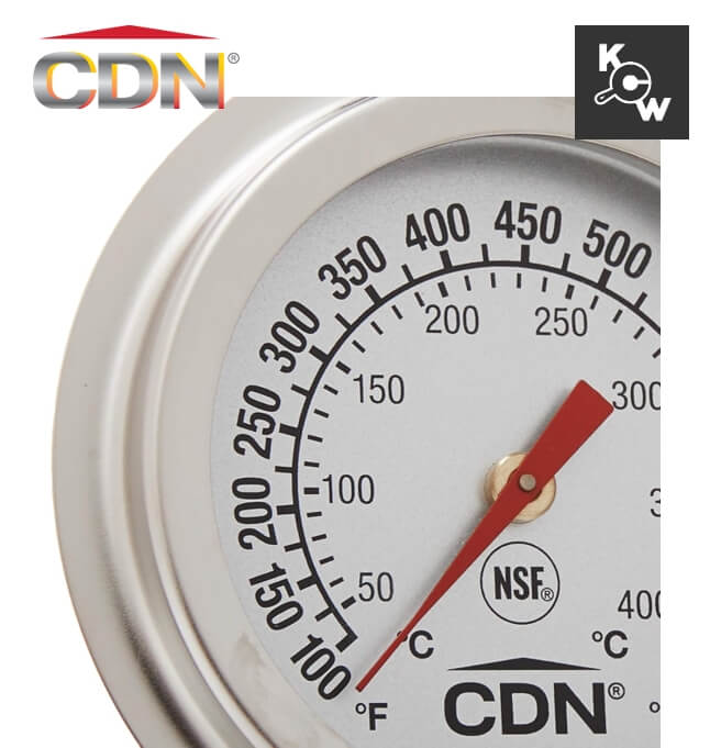 เครื่องวัดอุณหภูมิเตาอบความร้อนสูง CDN POT750X สีเงิน