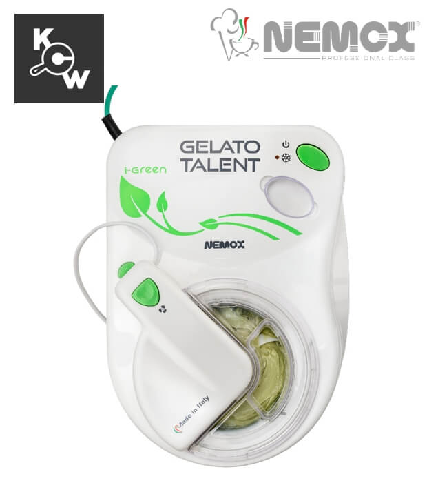 เครื่องทำไอศกรีมเจลาโต้ Nemox Talent MA2928 I-Green 110 วัตต์ สีขาว
