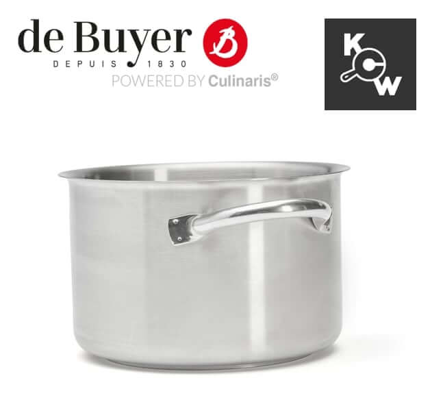 หม้อสตูว์สเตนเลสทรงสูง de buyer พริมแอพเพตี้ 3506.24 กว้าง 24ซม.xสูง 14.5ซม. 5 ลิตร