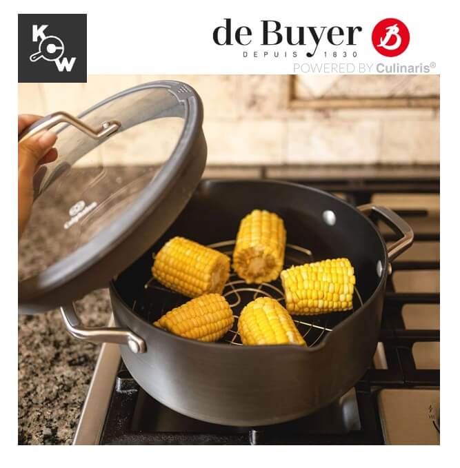 ตะแกรงสแตนเลสพักขนมทรงกลมมีขา de Buyer 0237.32 ขนาด 32 ซม.