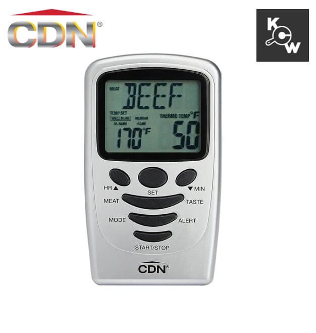 เครื่องวัดอุณหภูมิแบบตั้งโปรแกรมได้/ตัวตั้งเวลา CDN PT0219 สีเงิน_6
