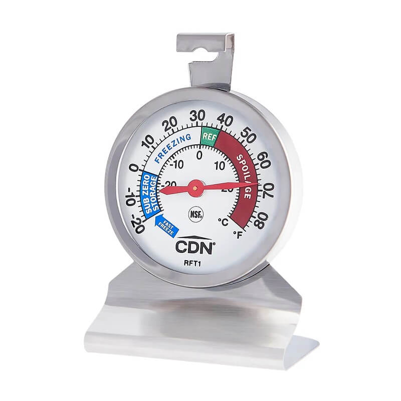 เครื่องวัดอุณหภูมิตู้เย็น/ตู้แช่แข็ง CDN RFT1C สีเงิน