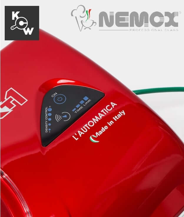 เครื่องทำไอศกรีมเจลาโต้ Nemox NXT1 Automatic MA2929 I-Green 150วัตต์ สีแดง