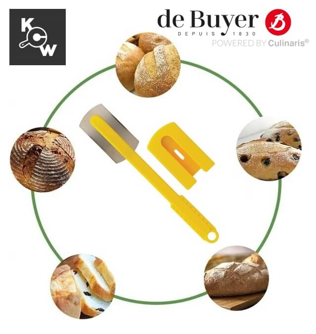 ใบมีดสำหรับกรีดแป้ง de buyer 4670.03N สีเหลือง