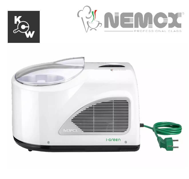 เครื่องทำไอศกรีมเจลาโต้ Nemox NXT1 Automatic MA2927 I-Green 150วัตต์ สีขาว