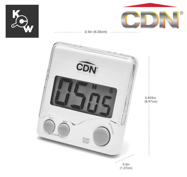 นาฬิกาปลุกจับเวลา CDN TM7-W สีขาว