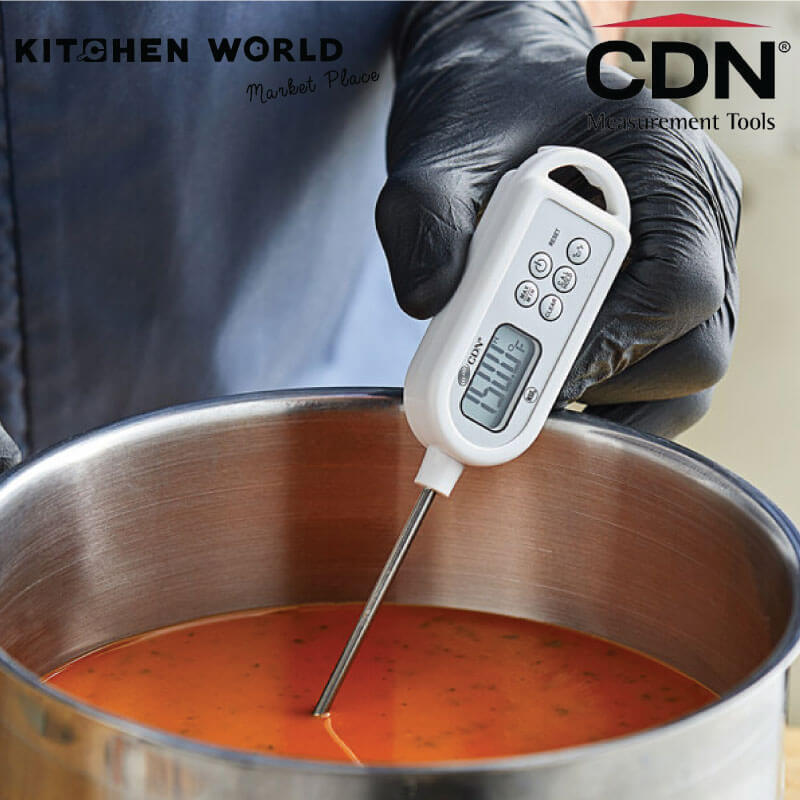 เทอร์โมมิเตอร์ก้านยาวกันน้ำ CDN PT2130-450L ขนาด 20 ซม.