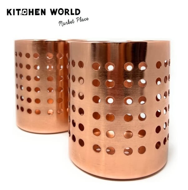 ที่จัดเก็บอุปกรณ์ในครัวช้อนส้อม KCW BW1615-201 สีทองแดง
