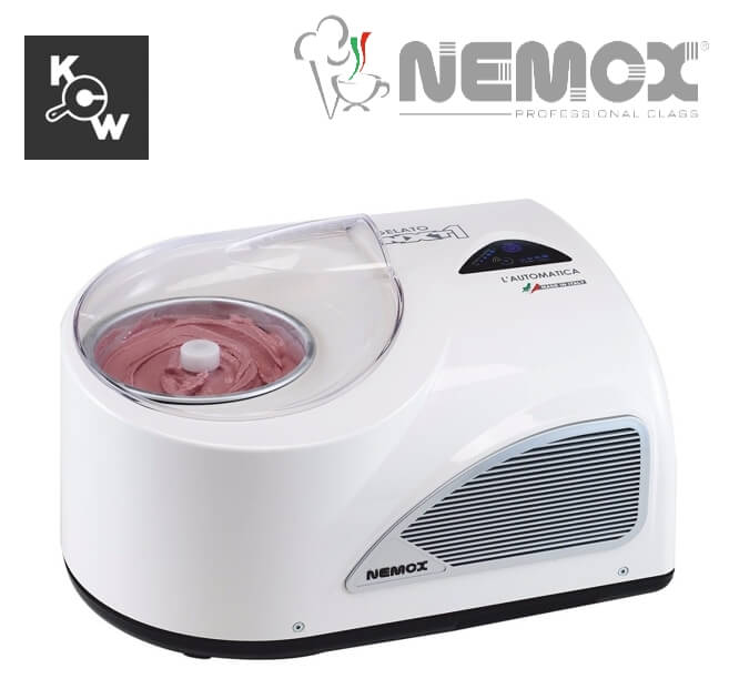 เครื่องทำไอศกรีมเจลาโต้ Nemox NXT1 Automatic MA2927 I-Green 150วัตต์ สีขาว