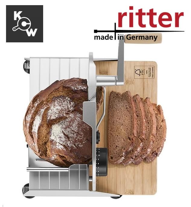 เครื่องสไลด์ขนมปังแบบมือหมุน Ritterwerk Piatto 5 (107.022) สีเงิน