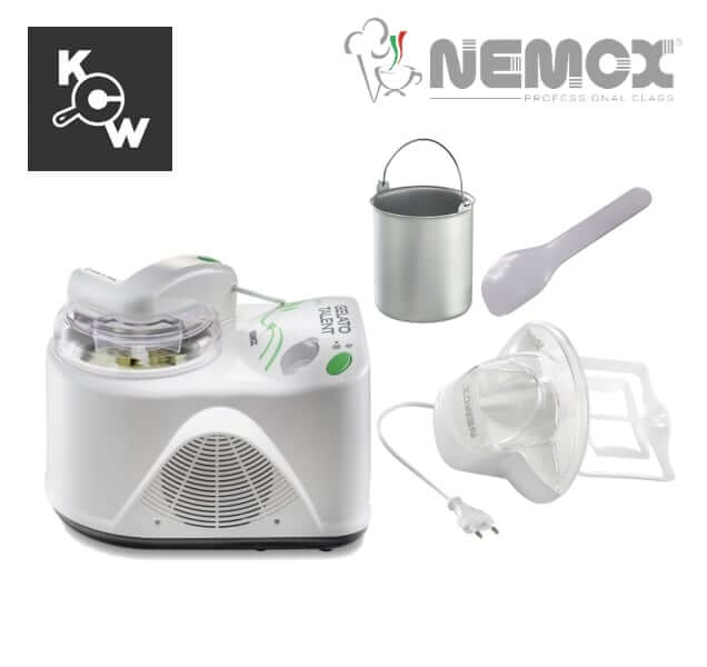 เครื่องทำไอศกรีมเจลาโต้ Nemox Talent MA2928 I-Green 110 วัตต์ สีขาว
