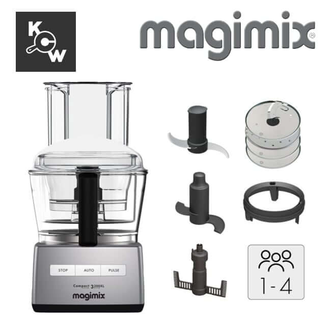 เครื่องบดสับอาหาร Magimix 18371F MA0873-SA Compact 3200XL สีเงิน