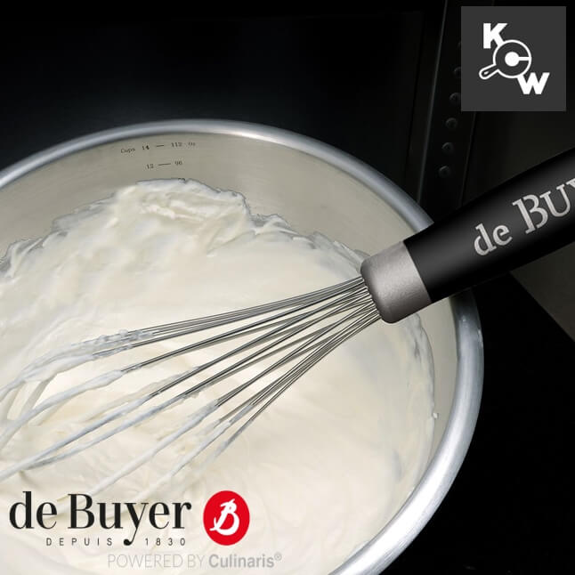 ชามสแตนเลสทรงครึ่งวงกลม de Buyer 3372.24 ขนาด 24 ซม.