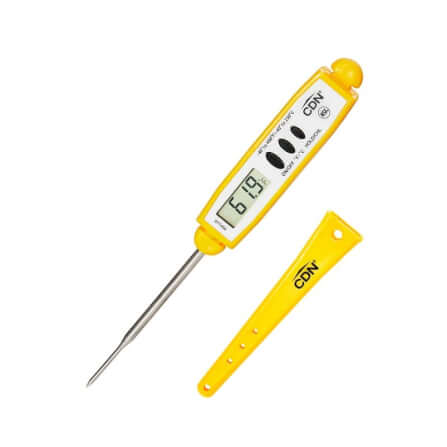 เทอร์โมมิเตอร์แบบเข็มดิจิตอลแบบพกพา CDN DTT450 สีเหลือง_0