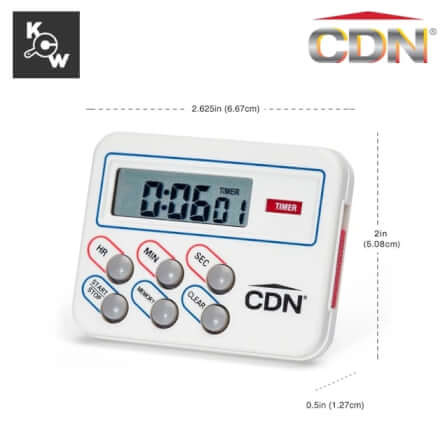 นาฬิกาจับเวลาดิจิตอลมัลติทาสก์ CDN TM8 สีขาว_1