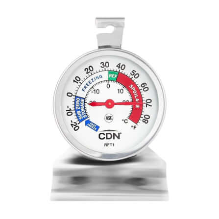 เครื่องวัดอุณหภูมิตู้เย็น/ตู้แช่แข็ง CDN RFT1C สีเงิน_1