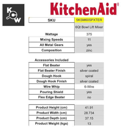 เครื่องนวดแป้งขนมปัง KitchenAid 5KSM60SPXTER 375 วัตต์ ขนาด 6 ลิตร สีแดง _10