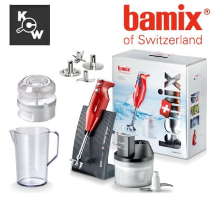 เครื่องปั่นอาหารแบบมือถือ Bamix Switzerland MA0728-RE Superbox 200W สีแดง_2
