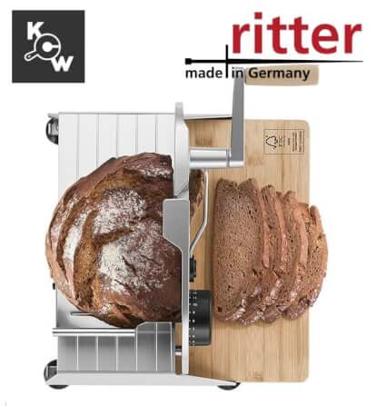 เครื่องสไลด์ขนมปังแบบมือหมุน Ritterwerk Piatto 5 (107.022) สีเงิน_2