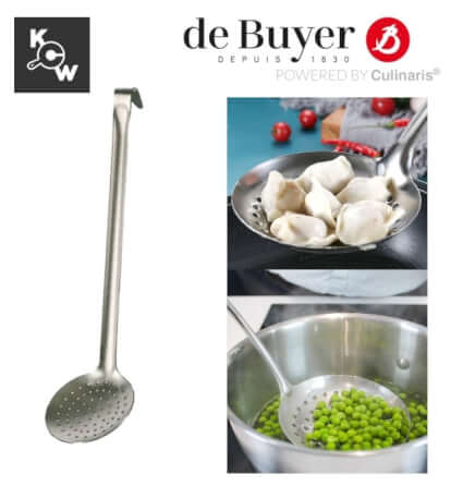 ทัพพีสกิมเมอร์สเตนเลส de Buyer 3041.14 กว้าง 14 ซม._3