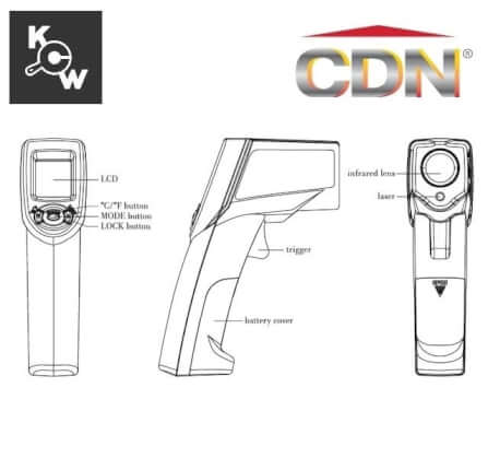 เครื่องวัดอุณหภูมิแบบปืนอินฟราเรด CDN IN1022_3