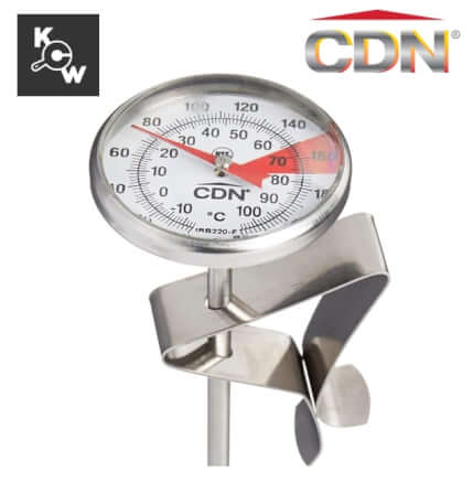 เครื่องวัดอุณหภูมินมเอสเปรสโซ CDN IRB220-F สีเงิน_3