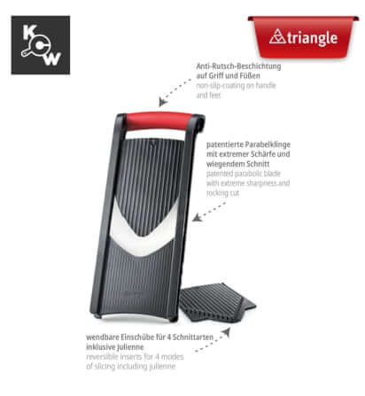 เครื่องหั่นผักพร้อมด้ามจับ Triangle 501433002 สีดำ_3