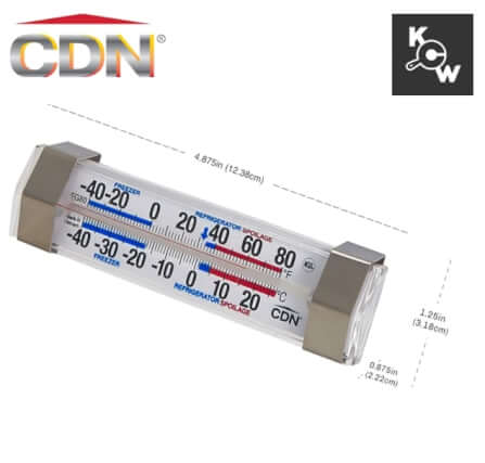 เครื่องวัดอุณหภูมิตู้เย็น/ช่องแช่แข็ง CDN FG80 สีเงิน_3