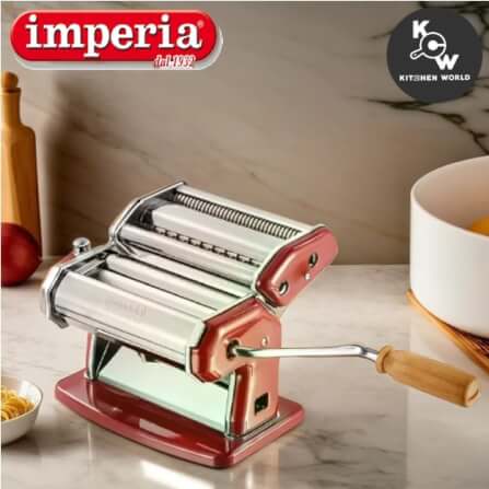เครื่องรีดเส้นพาสต้าแบบมือหมุน Imperia Model 120 MM0005 สีแดง_3